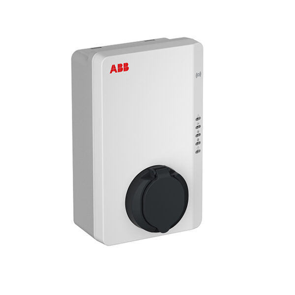 Wall-E Wallbox Comfort von ABB, 22kW mit Typ2 Steckdose und Stromzähler §14a EnWG konform