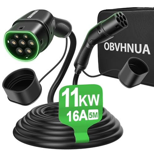 OBVHNUA Typ 2 Ladekabel 11KW 16A 5m MobileWallbox De