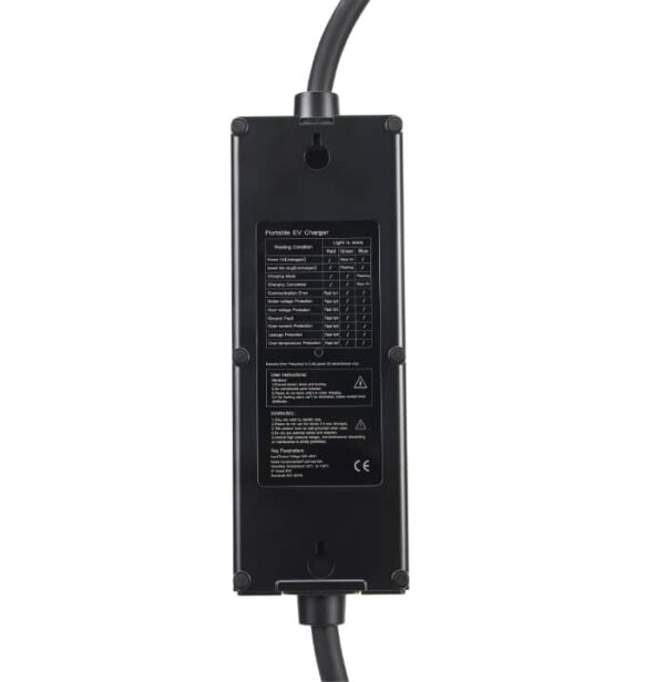 Mobile Ladestation zum laden an Starkstromsteckdosen (CEE 16A Rot) 5/10 Meter Typ2 Kabel optional mit 2 Adaptern – Bild 4