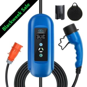 Blackweek Sale !!! Universal Wallbox für alle E-Autos und PHEV, 11kw mit 5 Meter Kabel sofort lieferbar, mobiles Ladegerät für Unterwegs