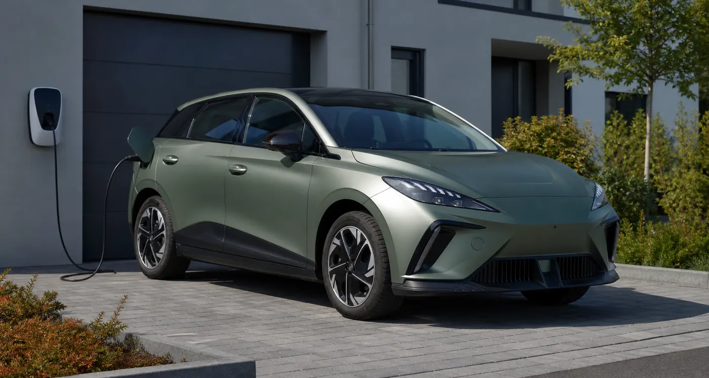 MG4 Electric zuhause mit mobiler Wallbox laden