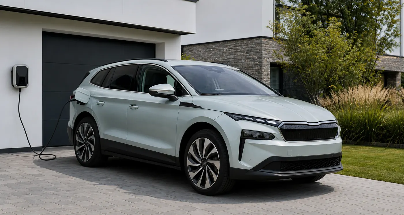 Skoda Enyaq zuhause mit mobiler Wallbox laden
