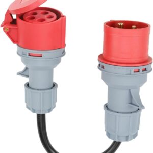 Adapter für die Industriesteckdose CEE 32A Rot auf CEE 16A Rot für Mobile Wallboxen