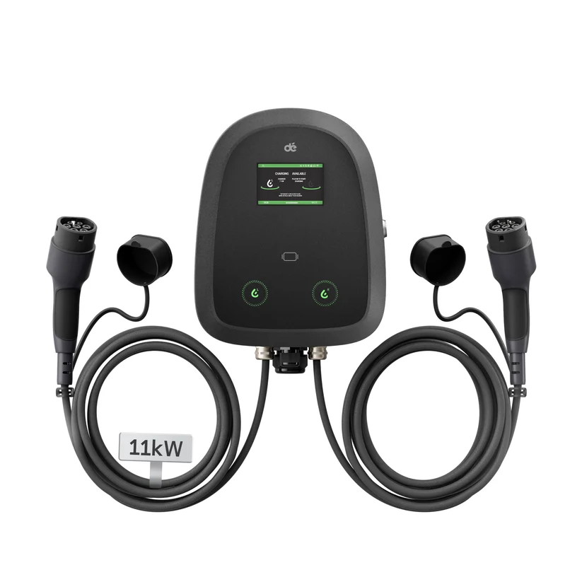 Dual Wallbox mit 2 Ladepunkten 2 x 11kW, RFID, APP Steuerung, Stromzähler und OCPP 1.6J, §14a konform.